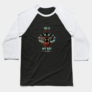 Ink Is My Art Baseball T-Shirt